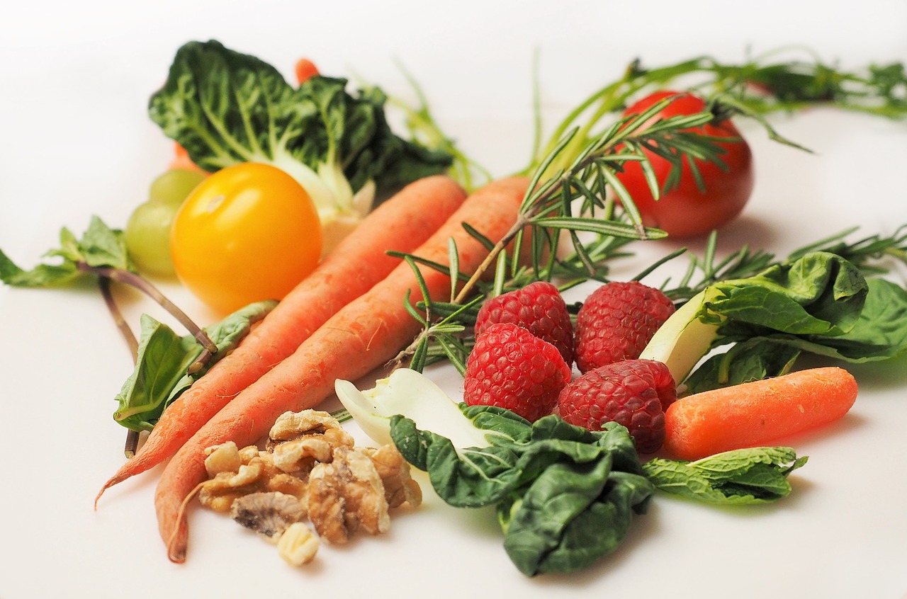 蔬菜, 水果, 食物, 配料, 收成, 生产, 山莓, 萝卜, 健康, 维他命